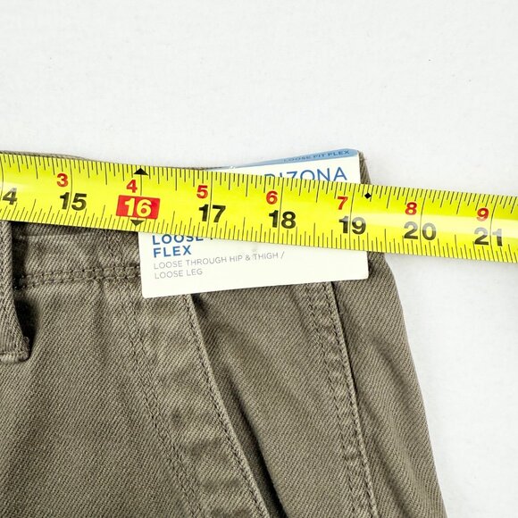 Arizona Jean Co. Men's Loose Fit Flex German Chocolate Casual Pants 38x32 NWT - Picture 8 of 11